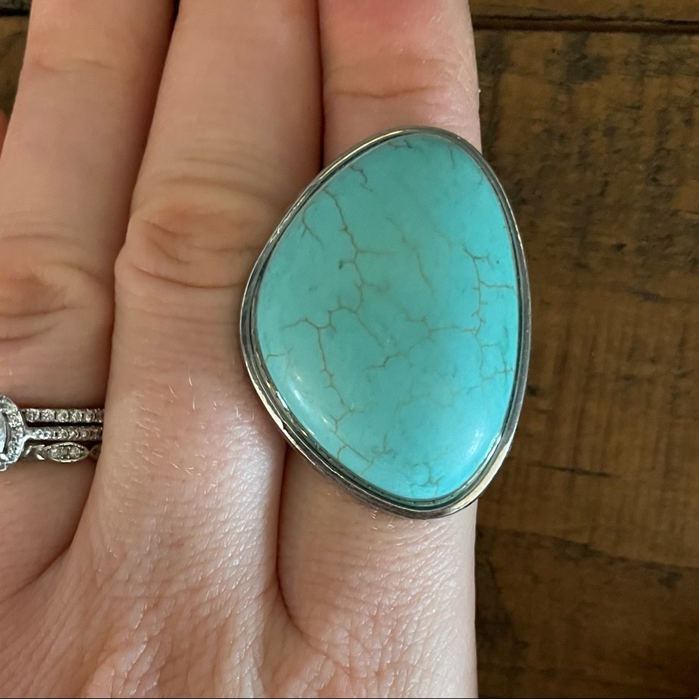 🌟FREE W $20 PURCHASE - Turquoise Stone Ring